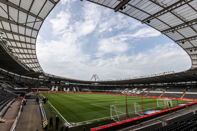 A general view of MKM Stadium ahead of theSky Bet Championship Play-Offs Semi-Final first leg Hull City v Millwall at MKM Stadium, Hull, United Kingdom on 08 May 2026

(Photo by Alfie Cosgrove/News Images)