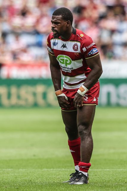 Christian Wade of Wigan Warriors during the Betfred Super League Round 19 match Wigan Warriors vs Hull FC at The Brick Community Stadium, Wigan, United Kingdom, 19th July 2025

(Photo by Alfie Cosgrove/News Images)