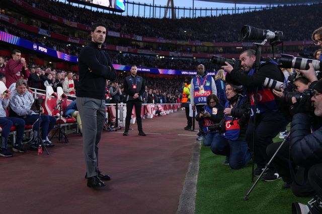 Mikel Arteta manager of Arsenal during the UEFA Champions League Quarter Finals match Arsenal vs Sporting CP at Arsenal stadium, London, United Kingdom on 15 April 2026

(Photo by Harvey Murphy/News Images)