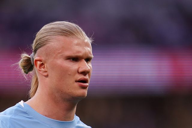 Erling Haland of Manchester City during the Emirates FA Cup Semi-Final match Manchester City vs Southampton at Wembley Stadium, London, United Kingdom on 25 April 2026

(Photo by Harvey Murphy/News Images)