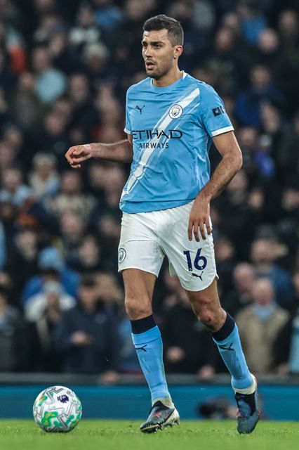Rodrigo of Manchester City during the Premier League match Manchester City vs Nottingham Forest at Etihad Stadium, Manchester, United Kingdom on 04 March 2026

(Photo by Mark Cosgrove/News Images)