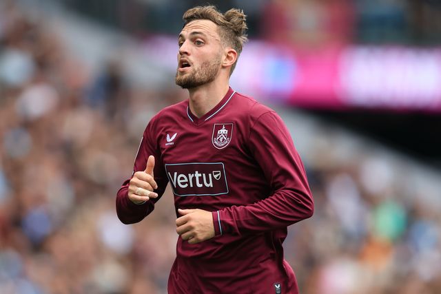 Jacob Bruun Larsen of Burnley during the Sky Bet Championship match Burnley vs West Ham United at Turf Moor, Burnley, United Kingdom on 16 August 2026

(Photo by Jorge Horsted/News Images)