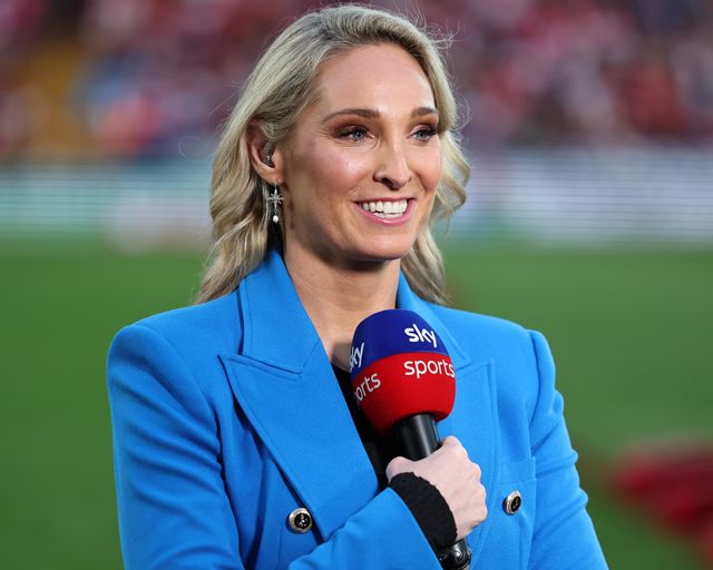 Jenna Brooks of Sky Sports during the Betfred Super League Round 24 match Hull KR vs St Helens at Sewell Group Craven Park, Kingston upon Hull, United Kingdom, 29th August 2025

(Photo by Mark Cosgrove/News Images)