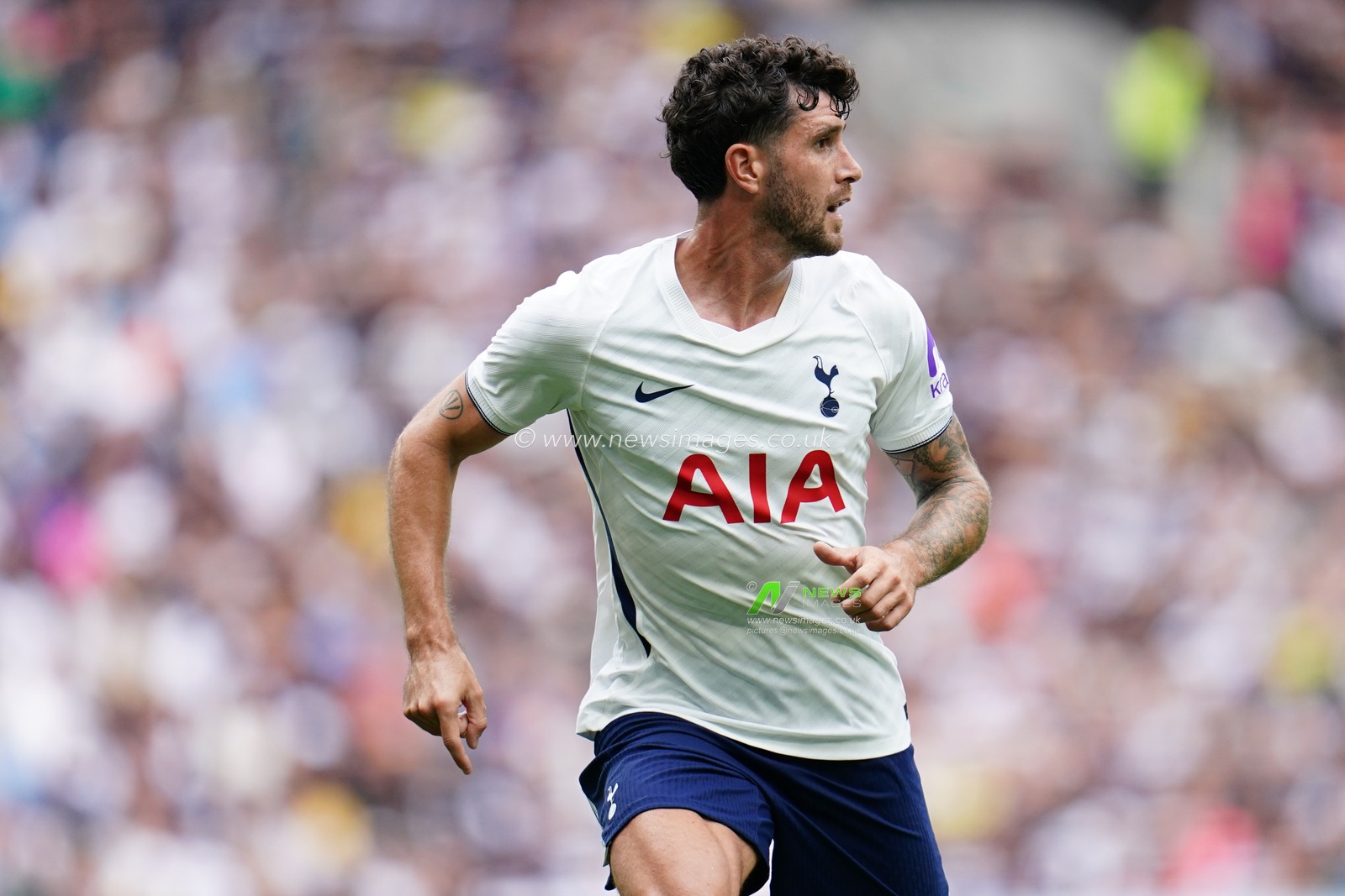 Marcos Senesi of Tottenham Hotspur during the pre-season friendly match Tottenham Hotspur vs Hoffenheim at Tottenham Hotspur Stadium, London, United Kingdom on 15 August 2026

(Photo by Harvey Murphy/News Images)