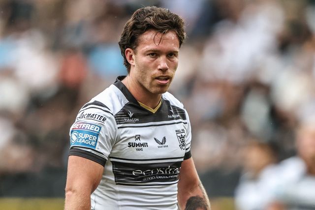 Yusuf Aydin of Hull FC during the Betfred Super League round 20 match Hull FC vs Huddersfield Giants at MKM Stadium, Hull, United Kingdom, 26th July 2025

(Photo by Alfie Cosgrove/News Images)