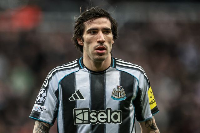 Sandro Tonali of Newcastle Untied during the UEFA Champions League Last 16 match Newcastle Untied vs Barcelona at St. James's Park, Newcastle, United Kingdom on 10 March 2026

(Photo by Mark Cosgrove/News Images)