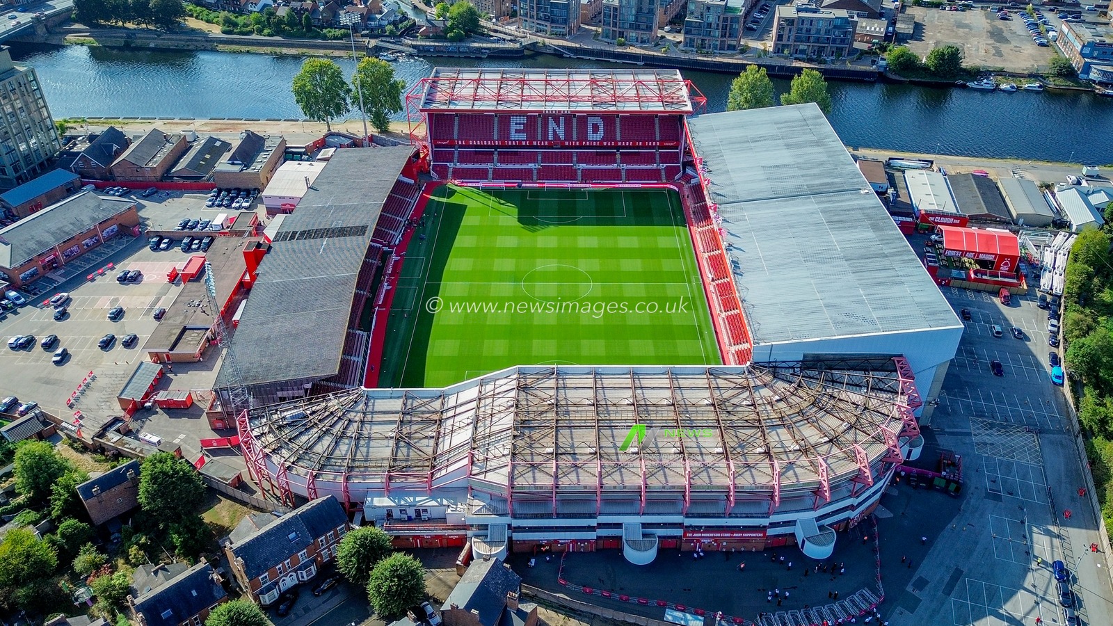 A general view of the pitch and stands during the Carabao Cup round 2 match Nottingham Forest vs Leeds Rhinos at City Ground, Nottingham, United Kingdom on 25 August 2026

(Photo by Maynard Manyowa/News Images)