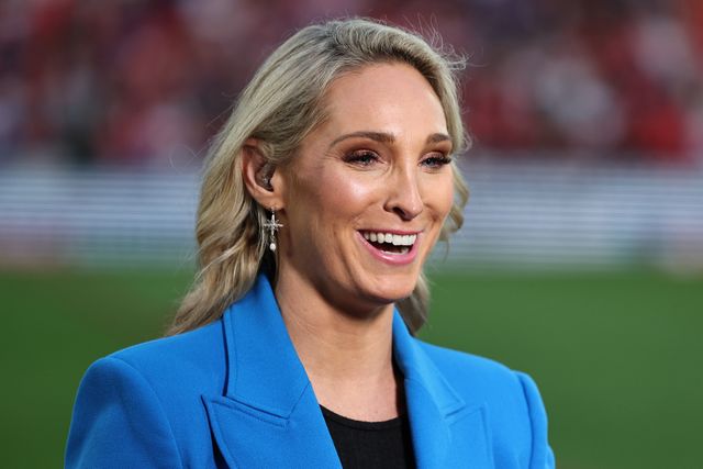 Jenna Brooks of Sky Sports during the Betfred Super League Round 24 match Hull KR vs St Helens at Sewell Group Craven Park, Kingston upon Hull, United Kingdom, 29th August 2025

(Photo by Mark Cosgrove/News Images)