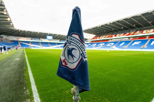 General view of the Cardiff City corner flag ahead of the Carabao Cup round 2 match Cardiff City vs Norwich City at Cardiff City Stadium, Cardiff, United Kingdom on 25 August 2026

(Photo by Andrew Lewis/News Images)