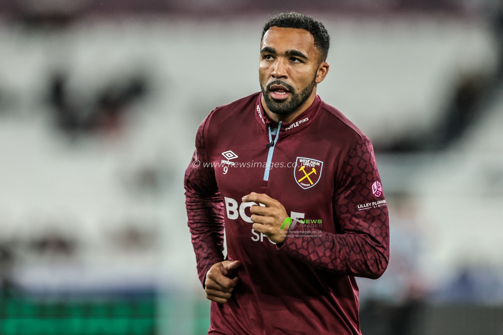 Callum Wilson of West Ham United in the pregame warmup session during the Premier League match West Ham United vs Brentford at London Stadium, London, United Kingdom, 20th October 2025

(Photo by Mark Cosgrove/News Images)