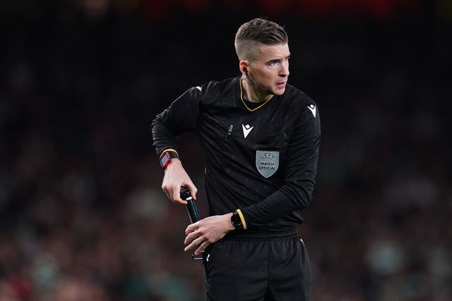 Referee Francois Lextexier during the UEFA Champions League Quarter Finals match Arsenal vs Sporting CP at Arsenal stadium, London, United Kingdom on 15 April 2026

(Photo by Harvey Murphy/News Images)