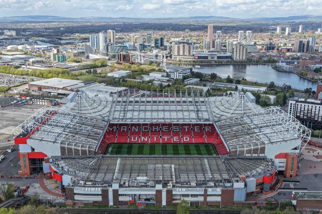 An aerial view of Old Trafford during the Premier League match Manchester United vs Leeds United at Old Trafford, Manchester, United Kingdom on 13 April 2026

(Photo by Mark Cosgrove/News Images)