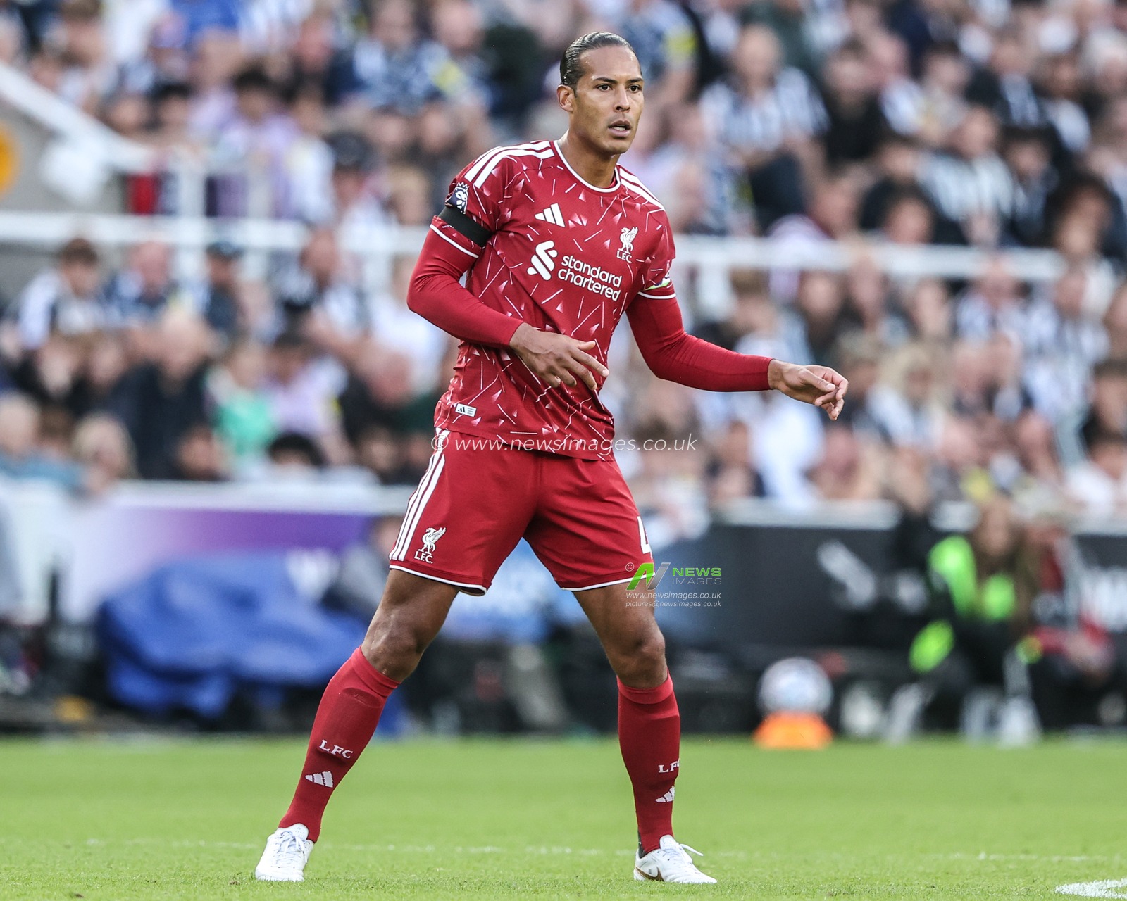 Virgil van Dijk of Liverpool during the Premier League match Newcastle Untied vs Liverpool at St. James's Park, Newcastle, United Kingdom on 23 August 2026

(Photo by Alfie Cosgrove/News Images)