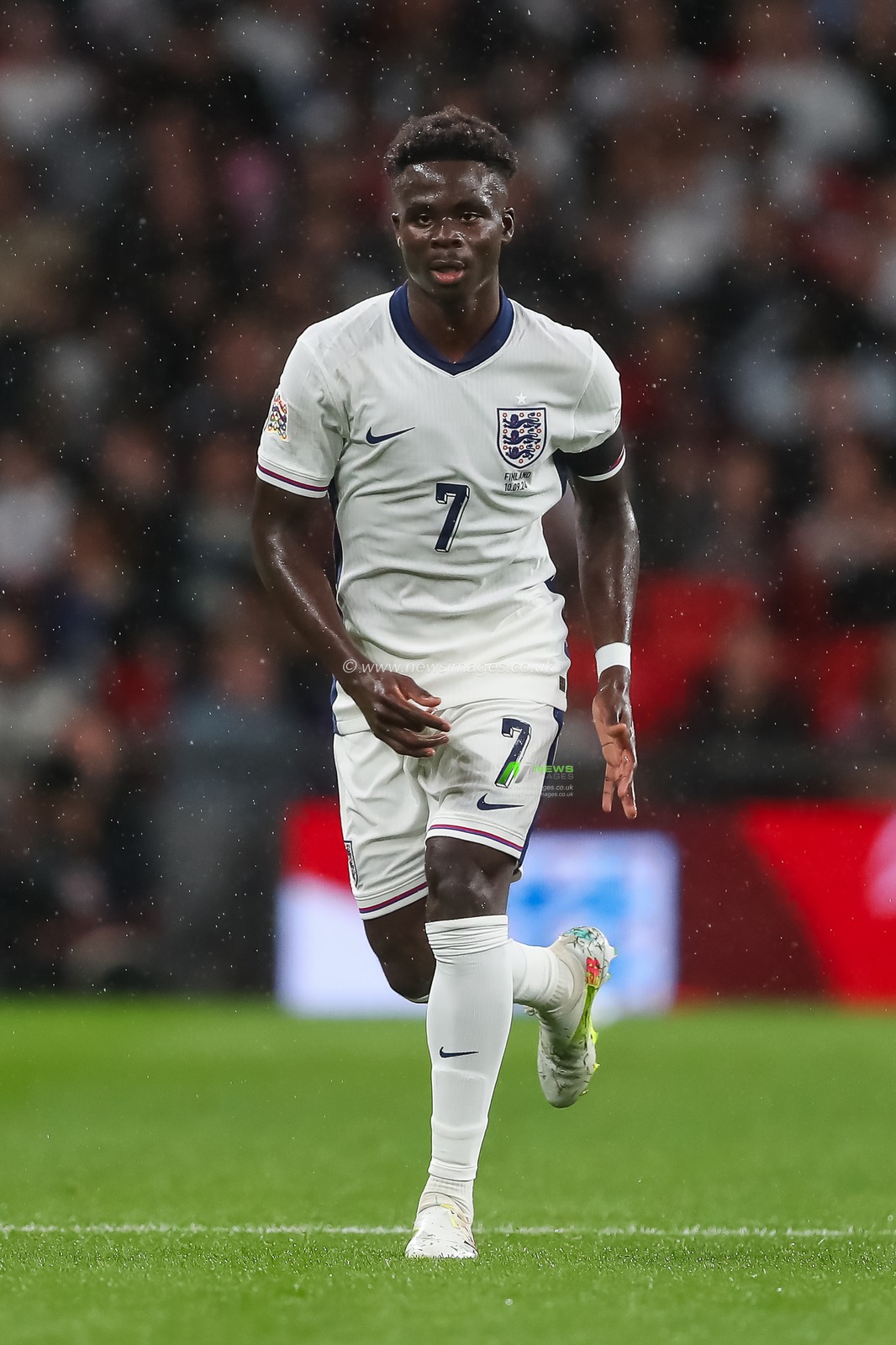 Bukayo Saka of England during the UEFA Nations League - League B - Group 2 England v Finland at Wembley Stadium, London, United Kingdom, 10th September 2024

(Photo by Gareth Evans/News Images)