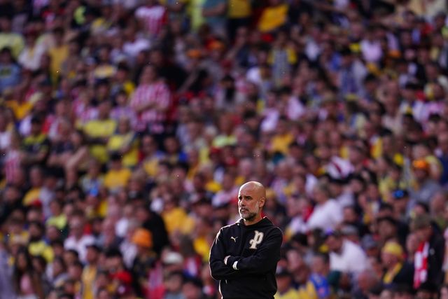 Josep Guardiola manager of Manchester City during the Emirates FA Cup Semi-Final match Manchester City vs Southampton at Wembley Stadium, London, United Kingdom on 25 April 2026

(Photo by Harvey Murphy/News Images)