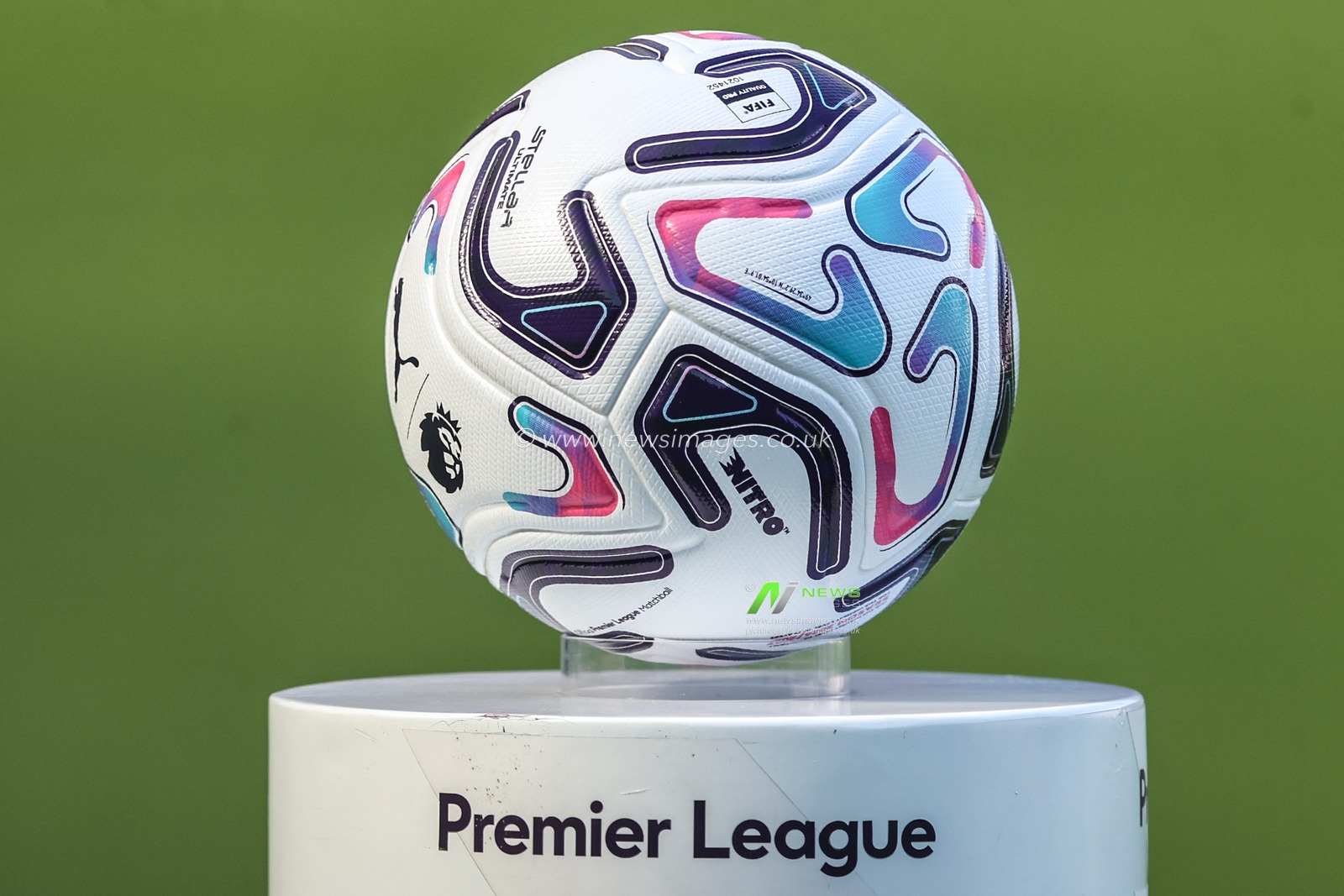The 2026/27 Premier League match ball during the Premier League match Newcastle Untied vs Liverpool at St. James's Park, Newcastle, United Kingdom on 23 August 2026

(Photo by Alfie Cosgrove/News Images)