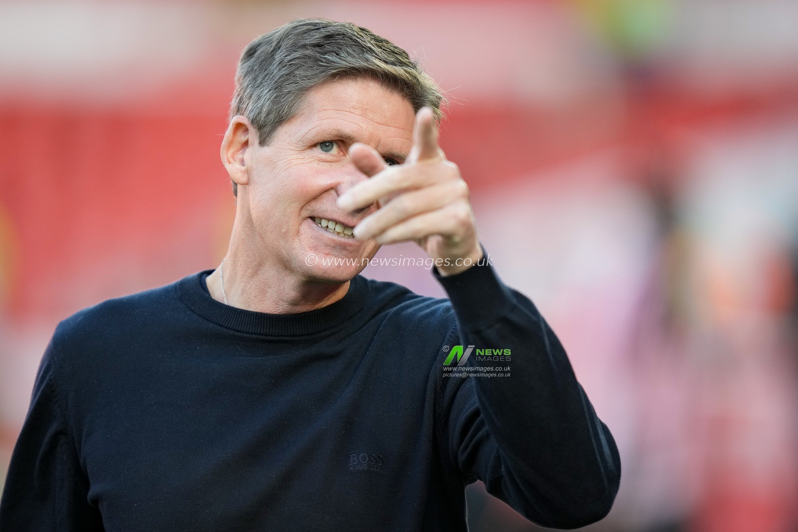 Nottingham Forest manager Oliver Glasner arrives at the stadium prior to kick off during the Carabao Cup round 2 match Nottingham Forest vs Leeds Rhinos at City Ground, Nottingham, United Kingdom on 25 August 2026

(Photo by Maynard Manyowa/News Images)