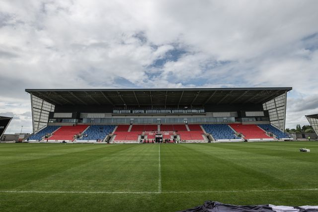A general view of Salford Community Stadium during the Betfred Super League round 15 match Salford Red Devils vs Hull FC at Salford Community Stadium, Eccles, United Kingdom, 22nd June 2025

(Photo by Alfie Cosgrove/News Images)