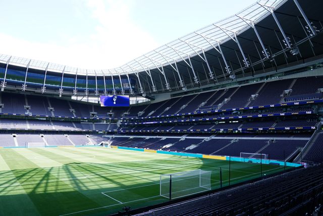 General view of the Tottenham Hotspur stadium ahead of  the pre-season friendly match Tottenham Hotspur vs Hoffenheim at Tottenham Hotspur Stadium, London, United Kingdom on 15 August 2026

(Photo by Harvey Murphy/News Images)