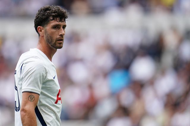 Marcos Senesi of Tottenham Hotspur during the pre-season friendly match Tottenham Hotspur vs Hoffenheim at Tottenham Hotspur Stadium, London, United Kingdom on 15 August 2026

(Photo by Harvey Murphy/News Images)