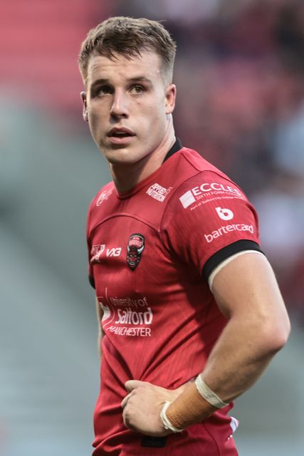 Matty Foster of Salford Red Devils during the Betfred Super League Round 20 Salford Red Devils vs Hull KR at Salford Community Stadium, Eccles, United Kingdom, 31st July 2025

(Photo by Mark Cosgrove/News Images)