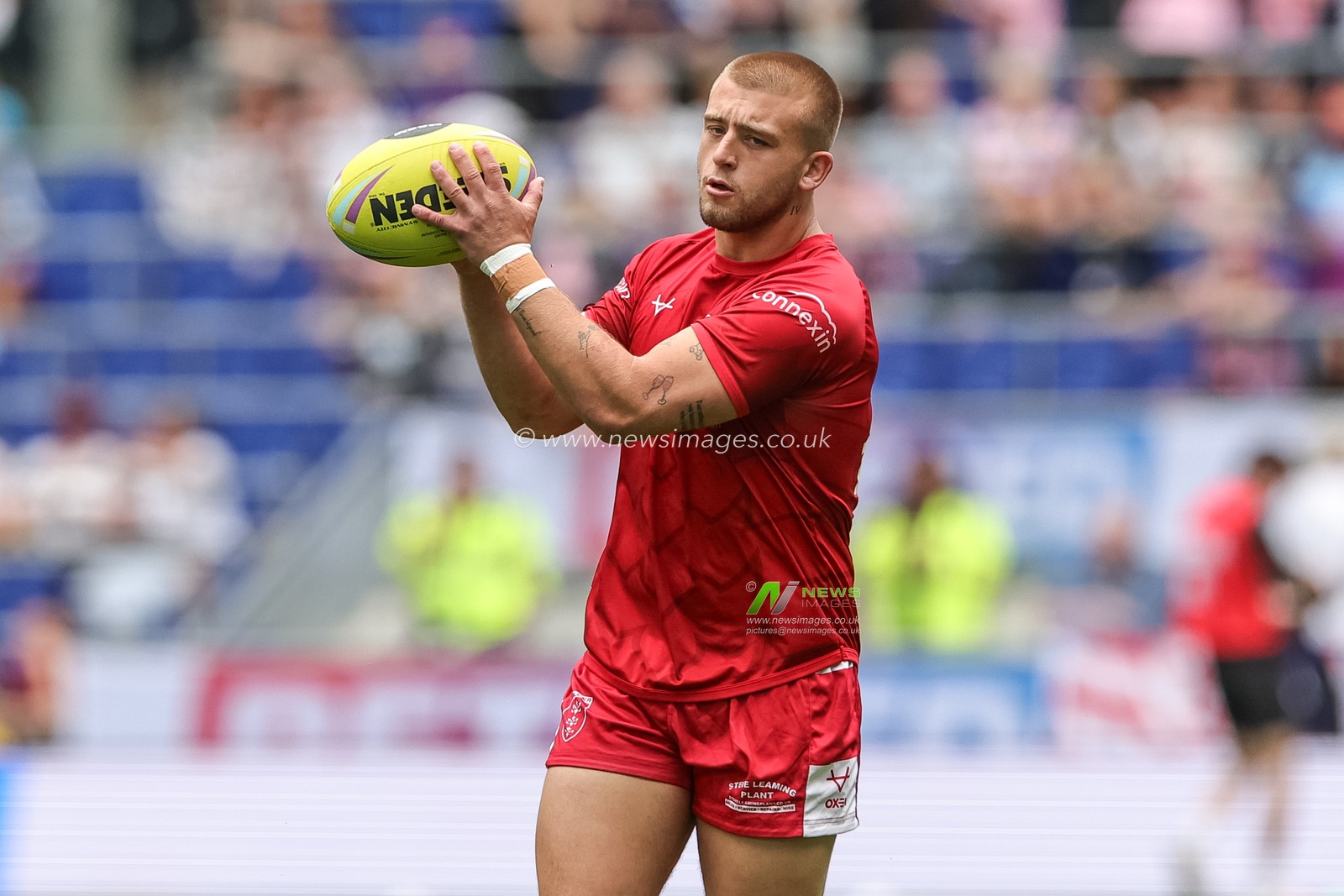 Mikey Lewis of Hull KR in the pre-game warm up during the Betfred Super League Magic Weekend match Hull KR vs Hull FC at Hill Dickinson Stadium, Liverpool, United Kingdom on 04 July 2026

(Photo by Mark Cosgrove/News Images)
