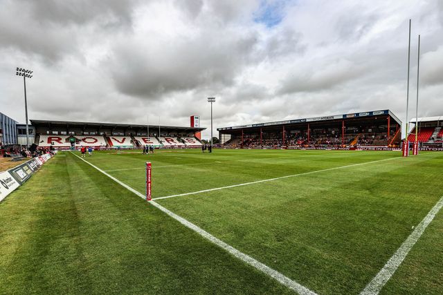 A general view of Sewell Group Craven Park ahead of the Betfred Super League round 17 match Hull KR vs Leeds Rhinos at Sewell Group Craven Park, Kingston upon Hull, United Kingdom, 6th July 2025

(Photo by Alfie Cosgrove/News Images)