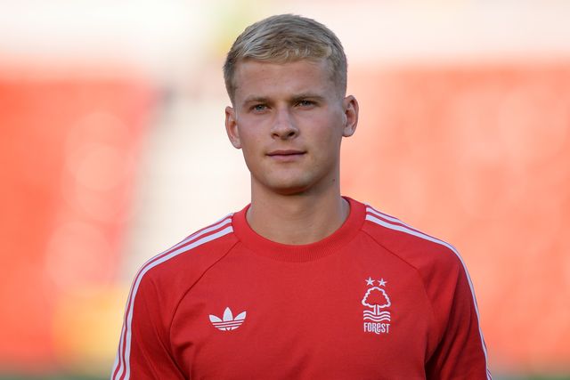 Zach Abbott of Nottingham Forest inspects the pitch prior to kick off during the Carabao Cup round 2 match Nottingham Forest vs Leeds Rhinos at City Ground, Nottingham, United Kingdom on 25 August 2026

(Photo by Maynard Manyowa/News Images)