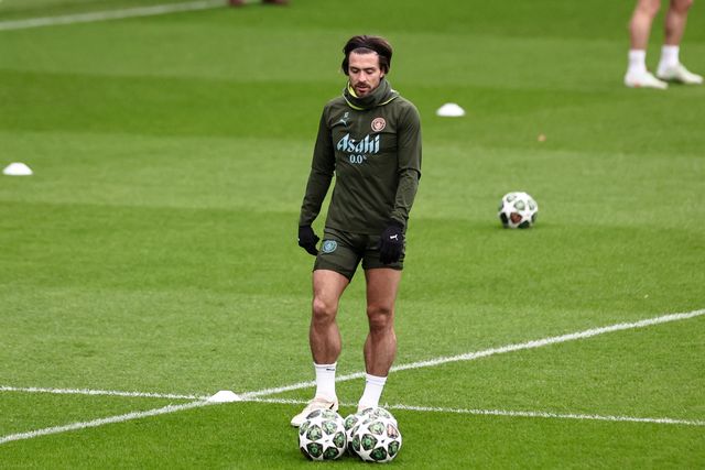 Jack Grealish of Manchester City during the UEFA Champions League Manchester City Training session at Etihad Campus, Manchester, United Kingdom, 10th February 2025

(Photo by Mark Cosgrove/News Images)