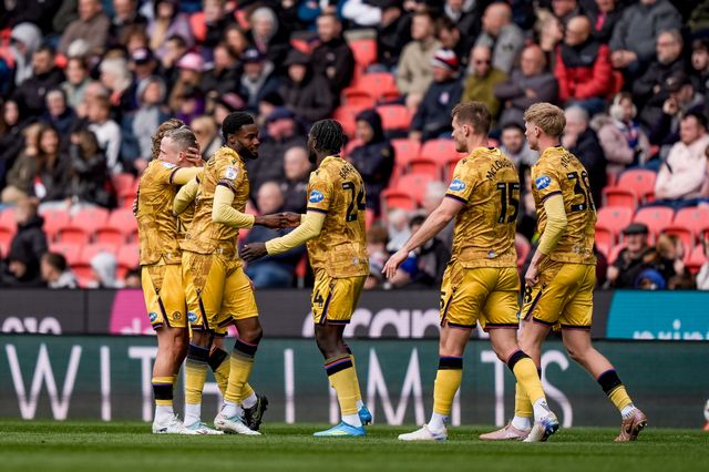 Adam Forshaw of Blackburn Rovers celebrates his goal to make it  0-1 during the Sky Bet Championship match Stoke City vs Blackburn Rovers at Bet365 Stadium, Stoke On Trent, United Kingdom on 11 April 2026

(Photo by Maynard Manyowa/News Images)