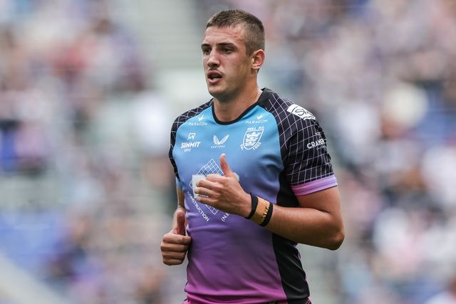 Jake Arthur of Hull F.C. during the Betfred Super League Magic Weekend match Hull KR vs Hull FC at Hill Dickinson Stadium, Liverpool, United Kingdom on 04 July 2026

(Photo by Mark Cosgrove/News Images)