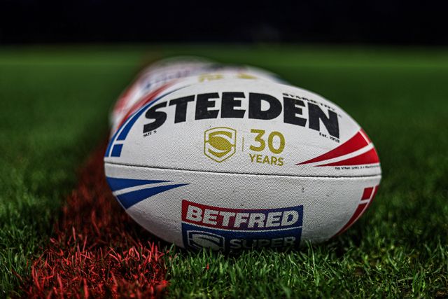 The 30 year anniversary ball during the Betfred Super League Round 1 match Warrington Wolves vs St Helens at The Halliwell Jones Stadium, Warrington, United Kingdom on 13 February 2026

(Photo by Alfie Cosgrove/News Images)
