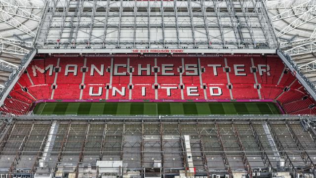 An aerial view of Old Trafford during the Premier League match Manchester United vs Aston Villa at Old Trafford, Manchester, United Kingdom on 15 March 2026

(Photo by Mark Cosgrove/News Images)
