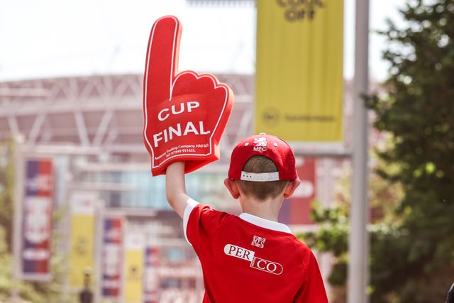 Middlesborough fans make their way up Wembley Way ahead of the Sky Bet Championship Playoffs Final match Hull City vs Middlesbrough at Wembley Stadium, London, United Kingdom on 23 May 2026

(Photo by Alfie Cosgrove/News Images)