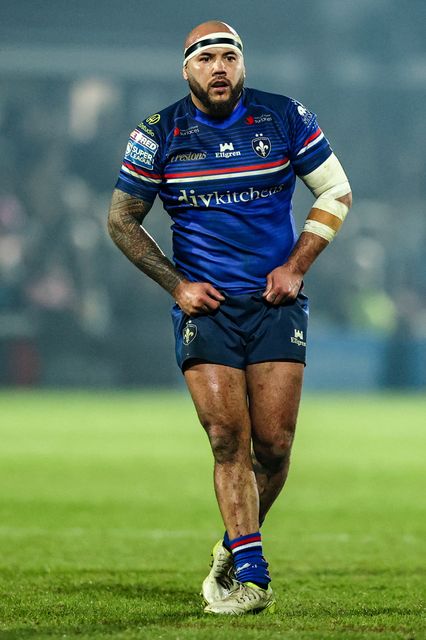 Jazz Tevaga of Wakefield Trinity during the Betfred Super League match Wakefield Trinity vs Hull FC at DIY Kitchens Stadium, Wakefield, United Kingdom on 05 March 2026

(Photo by Alfie Cosgrove/News Images)