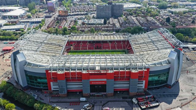 An aerial view of Old Trafford during the Premier League match Manchester United vs Brentford at Old Trafford, Manchester, United Kingdom on 27 April 2026

(Photo by Mark Cosgrove/News Images)