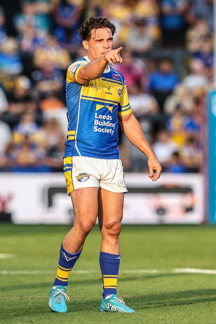 Brodie Croft of Leeds Rhinos during the Betfred Super League round 19 match Leeds Rhinos vs Salford Red Devils at Headingley Stadium, Leeds, United Kingdom, 18th July 2025

(Photo by Alfie Cosgrove/News Images)