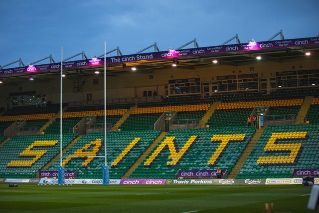 Franklins Gardens Stadium before the Gallagher Premiership match Northampton Saints vs Leicester Tigers at Cinch Stadium at Franklin's Gardens, Northampton, United Kingdom, 21st March 2025

(Photo by Craig Evans/News Images)