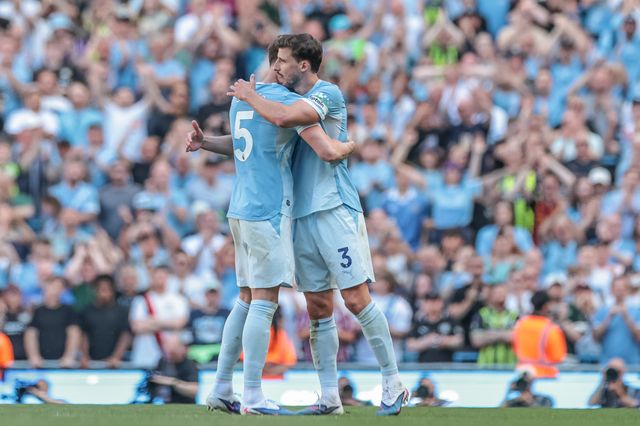 John Stones of Manchester City leaves the field of play to a standing ovation as fans sing, ‘Jonny Stones’ during the Premier League match Manchester City vs Aston Villa at Etihad Stadium, Manchester, United Kingdom on 24 May 2026

(Photo by Mark Cosgrove/News Images)