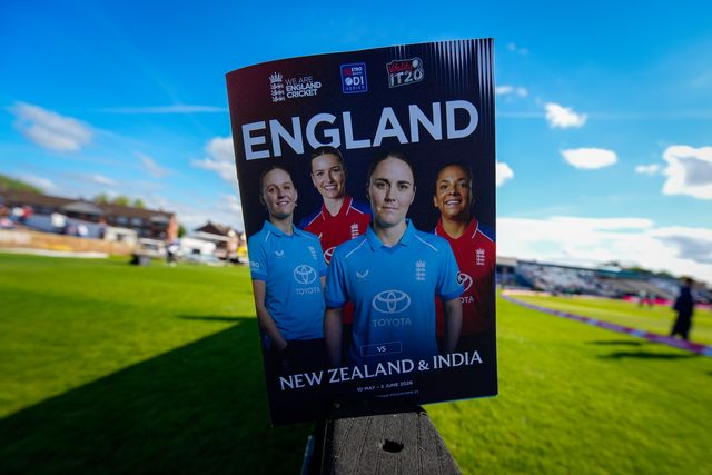 A general view of the match day program prior to the coin toss during the England Women v New Zealand 1st Vitality IT20 match at The Central Co-Op County Ground, Derby, United Kingdom on 20 May 2026

(Photo by Maynard Manyowa/News Images)