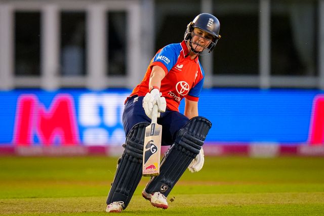 Alice Capsey of England during the England Women v New Zealand 1st Vitality IT20 match at The Central Co-Op County Ground, Derby, United Kingdom on 20 May 2026

(Photo by Maynard Manyowa/News Images)