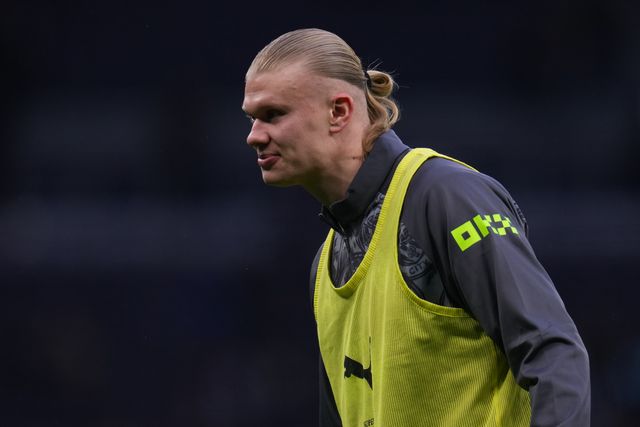 Erling Haaland of Manchester City during the Premier League match Tottenham Hotspur vs Manchester City at Tottenham Hotspur Stadium, London, United Kingdom, 1st February 2026

(Photo by Harvey Murphy/News Images)