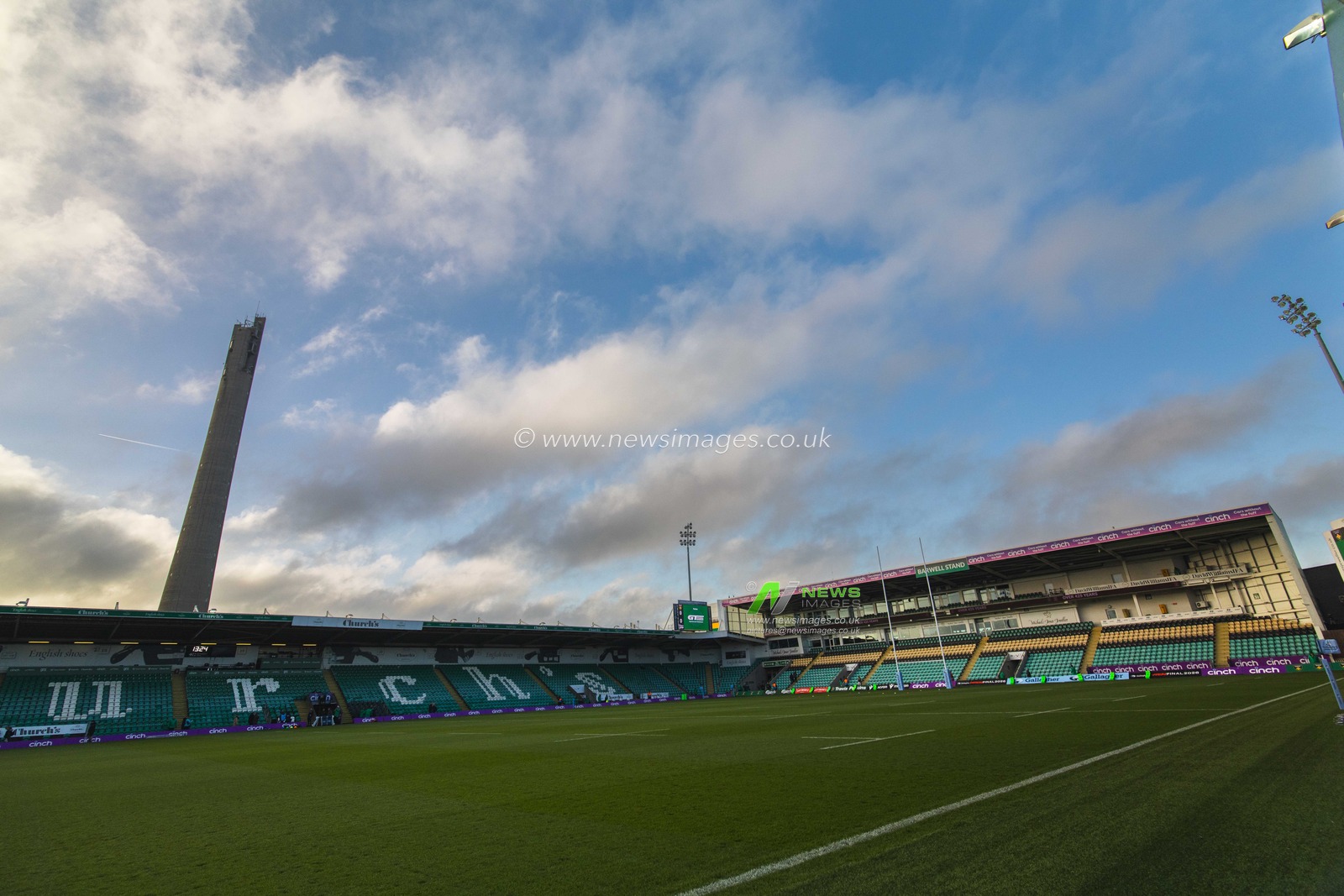 Cinch Franklins Gardens before the Gallagher Premiership match Northampton Saints vs Sale Sharks at Cinch Stadium at Franklin's Gardens, Northampton, United Kingdom, 20th December 2025

(Photo by Craig Evans/News Images)

*** GER AUT SUI OUT ***