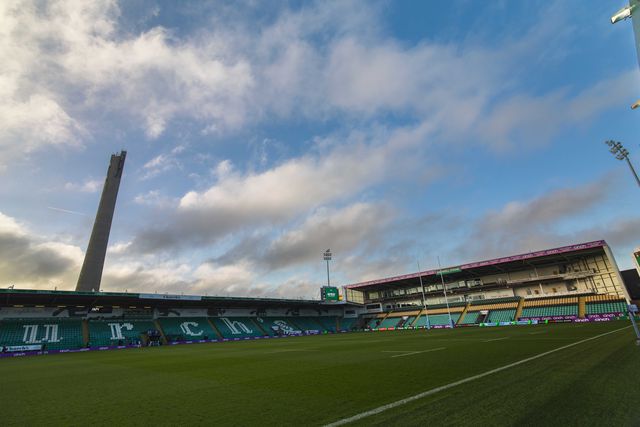 Cinch Franklins Gardens before the Gallagher Premiership match Northampton Saints vs Sale Sharks at Cinch Stadium at Franklin's Gardens, Northampton, United Kingdom, 20th December 2025

(Photo by Craig Evans/News Images)

*** GER AUT SUI OUT ***