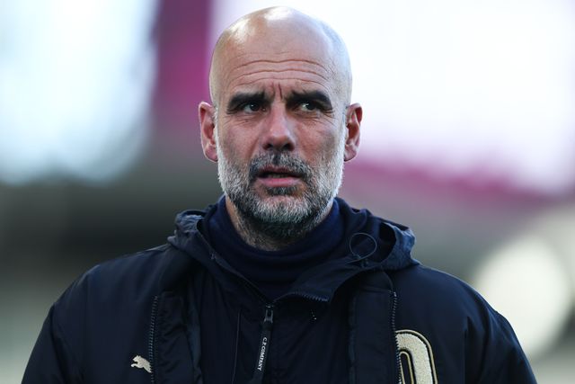 Josep Guardiola manager of Manchester City arrives ahead of the Premier League match Burnley vs Manchester City at Turf Moor, Burnley, United Kingdom on 22 April 2026

(Photo by Jorge Horsted/News Images)