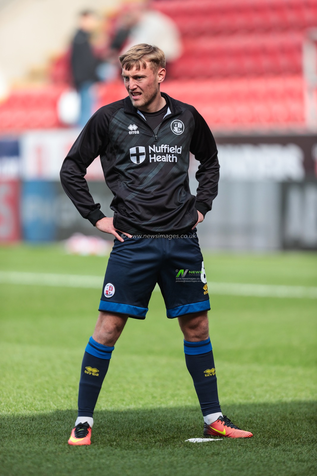 Max Anderson of Crawley Town in the pregame warmup session during the Sky Bet League 1 match Rotherham United vs Crawley Town at New York Stadium, Rotherham, United Kingdom, 29th March 2025

(Photo by Richard Bierton/News Images)
