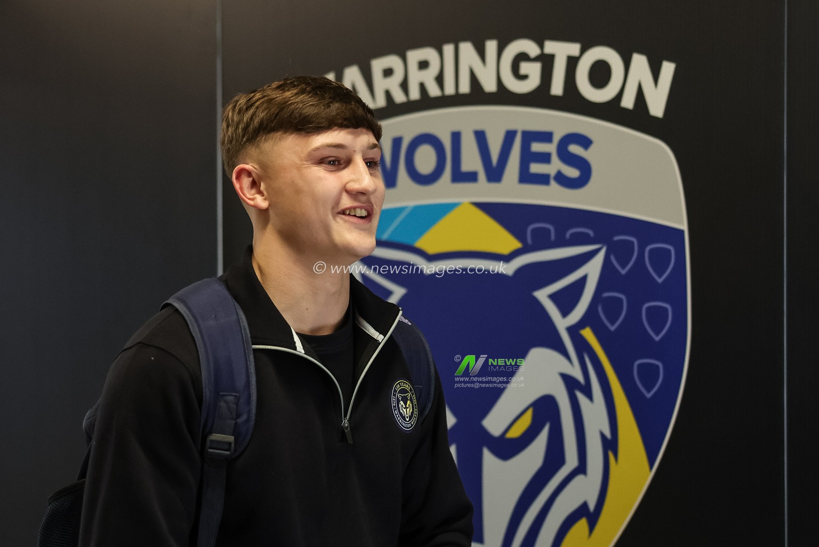 Lachlan Webster of Warrington Wolves arrives during the Betfred Challenge Cup round 4 match Goole Vikings vs Warrington Wolves at The Halliwell Jones Stadium, Warrington, United Kingdom on 14 March 2026

(Photo by Mark Cosgrove/News Images)