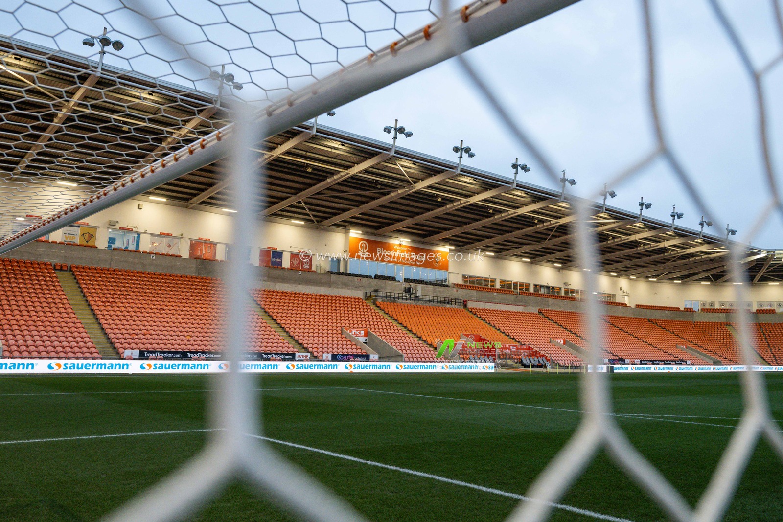 A  general view of Bloomfield Road, Home of Blackpool ahead of  the Sky Bet League 1 match Blackpool vs Rotherham United at Bloomfield Road, Blackpool, United Kingdom, 11th February 2025

(Photo by Craig Thomas/News Images)