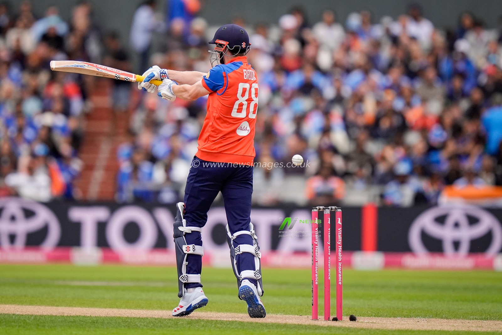 England captain Harry Brook batting during the Second Vitality T20 International match England vs India at Old Trafford, Manchester, United Kingdom on 04 July 2026

(Photo by Maynard Manyowa/News Images)