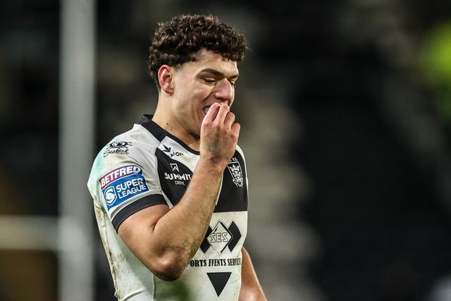 Lewis Martin of Hull FC during the Betfred Super League round 1 match Hull FC vs Bradford Bulls at MKM Stadium, Hull, United Kingdom on 14 February 2026

(Photo by Alfie Cosgrove/News Images)